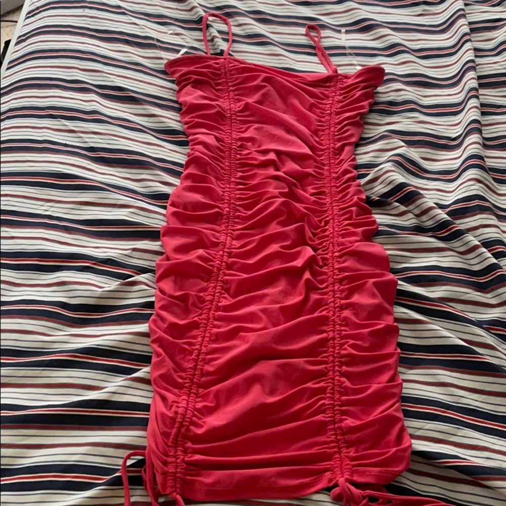 Pink Spaghetti Strap Dress